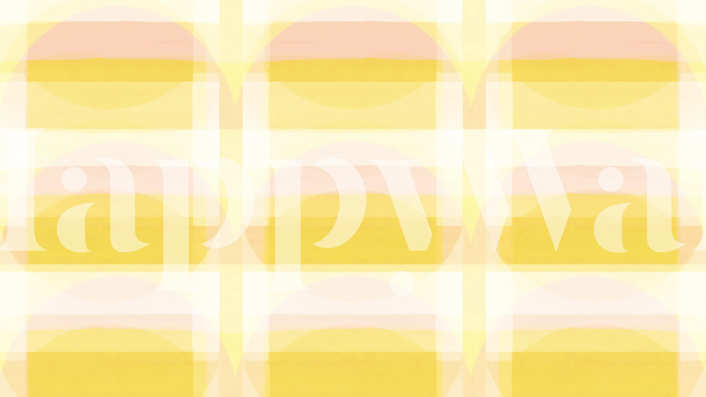 Geometric shapes in yellow and pink on white background wallpaper