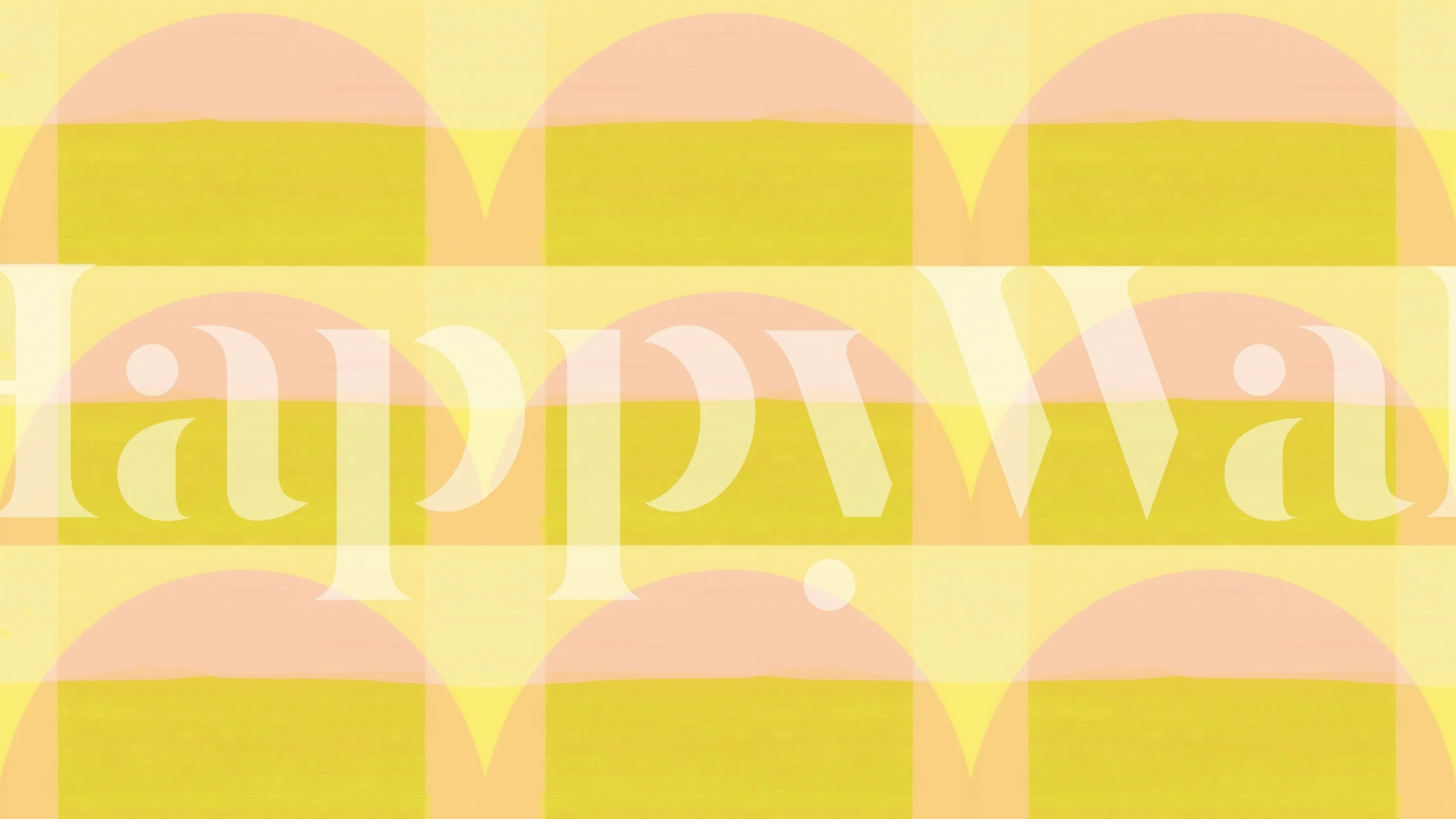 Sunrise Bauhaus wallpaper in a modern room