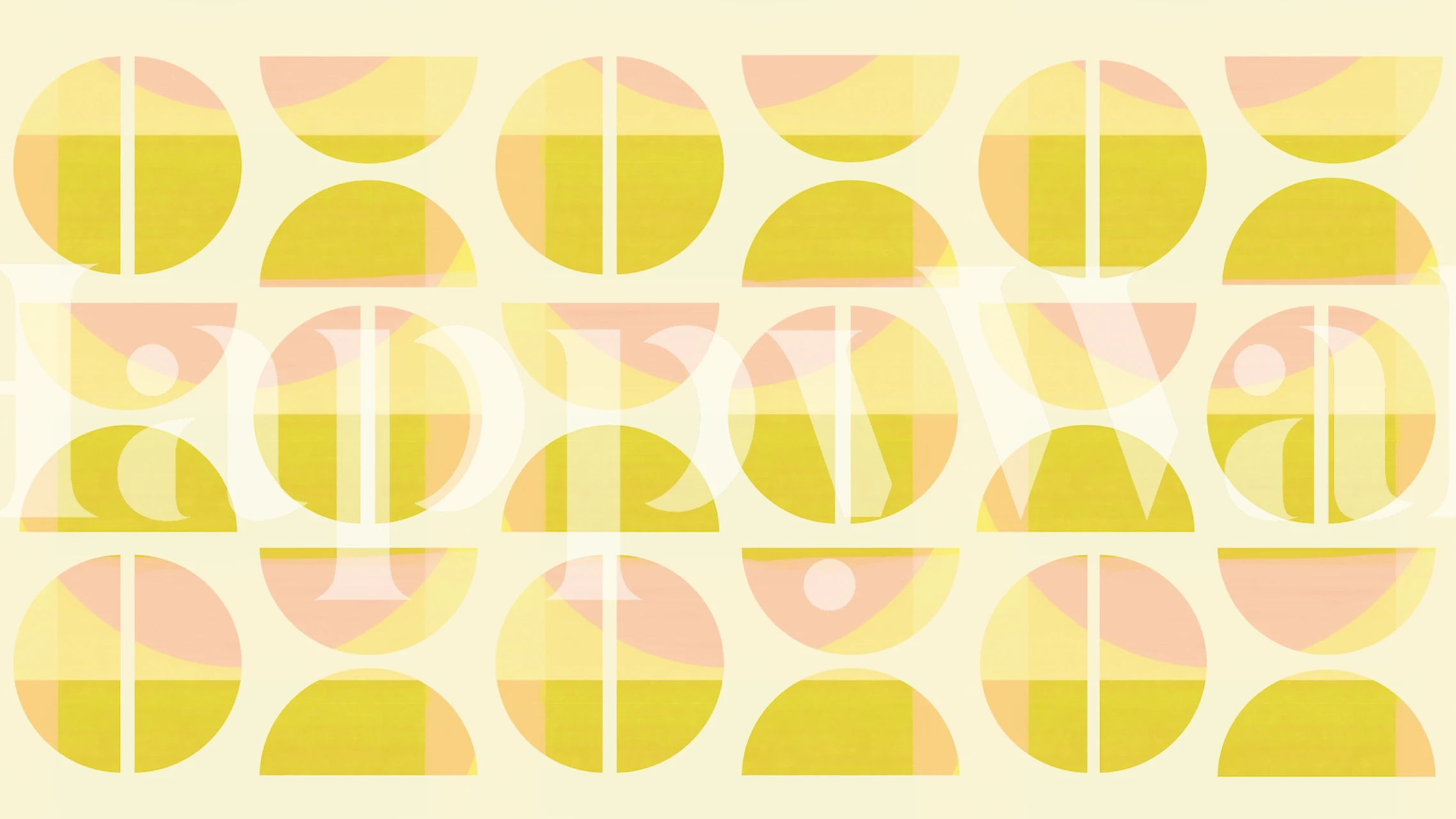 Carta da parati Summer Bauhaus in un ambiente di stanza