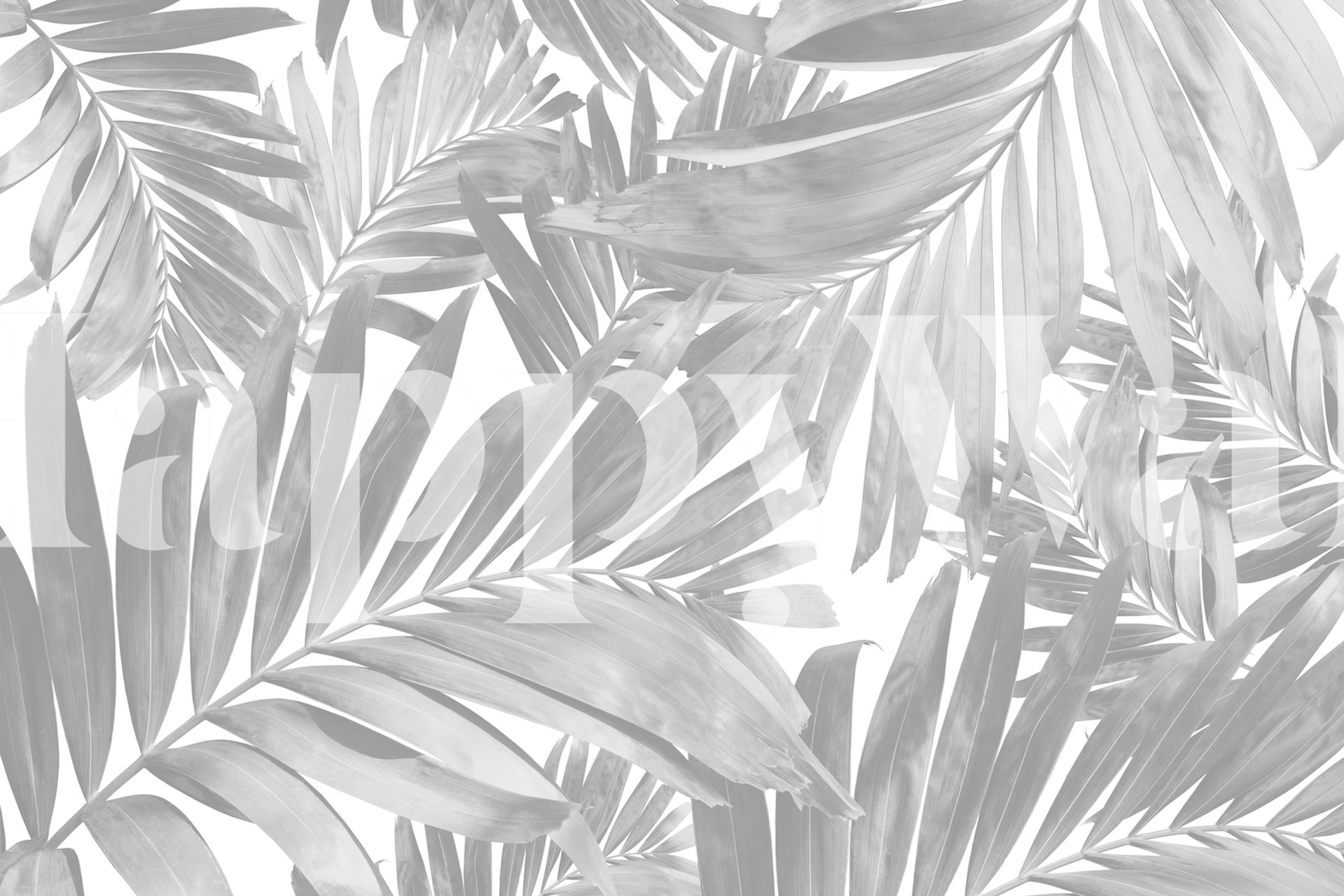 Palm Leaves Pattern Love 3 wallpaper in room