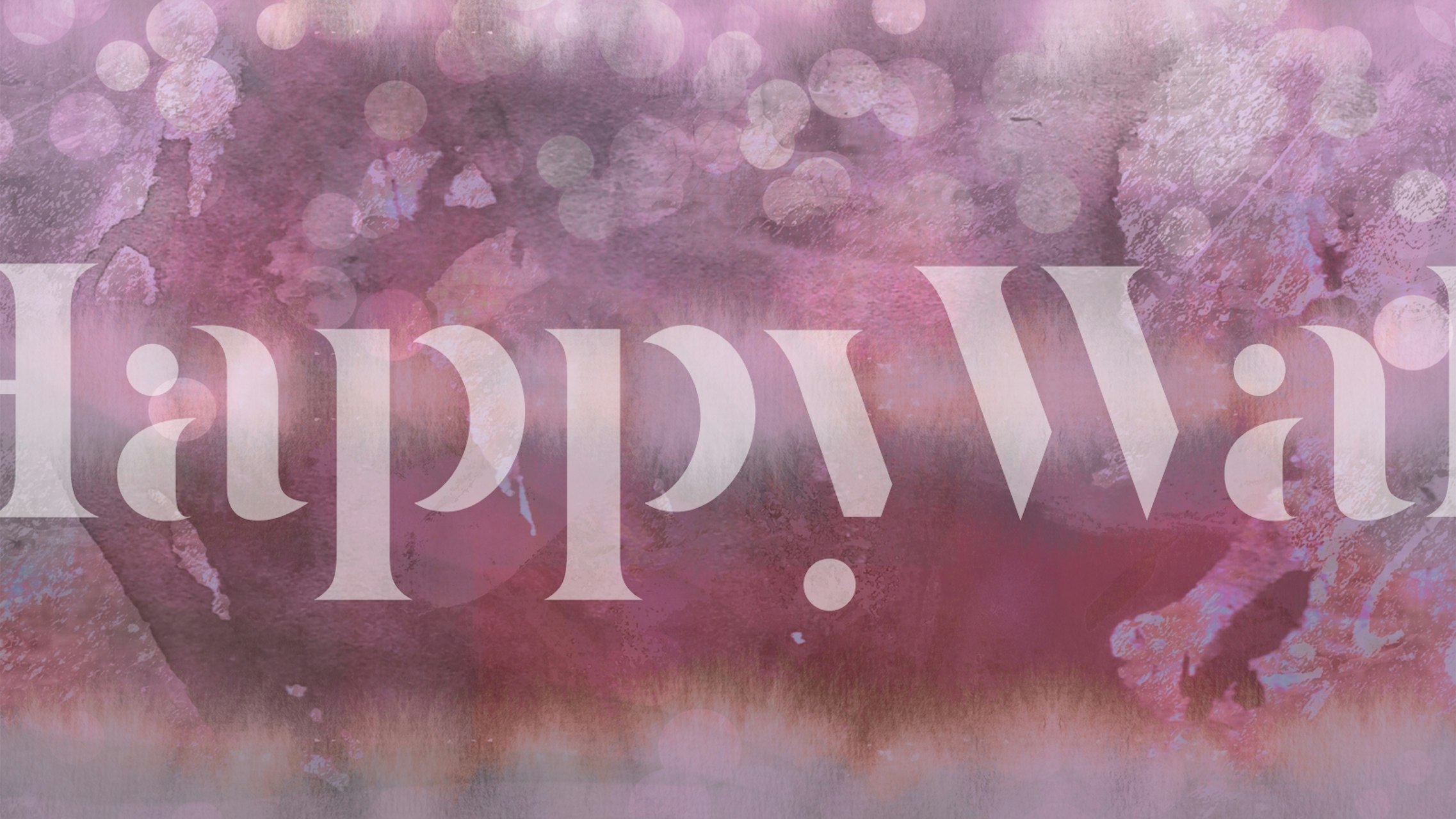 Muted abstract art wallpaper in a room