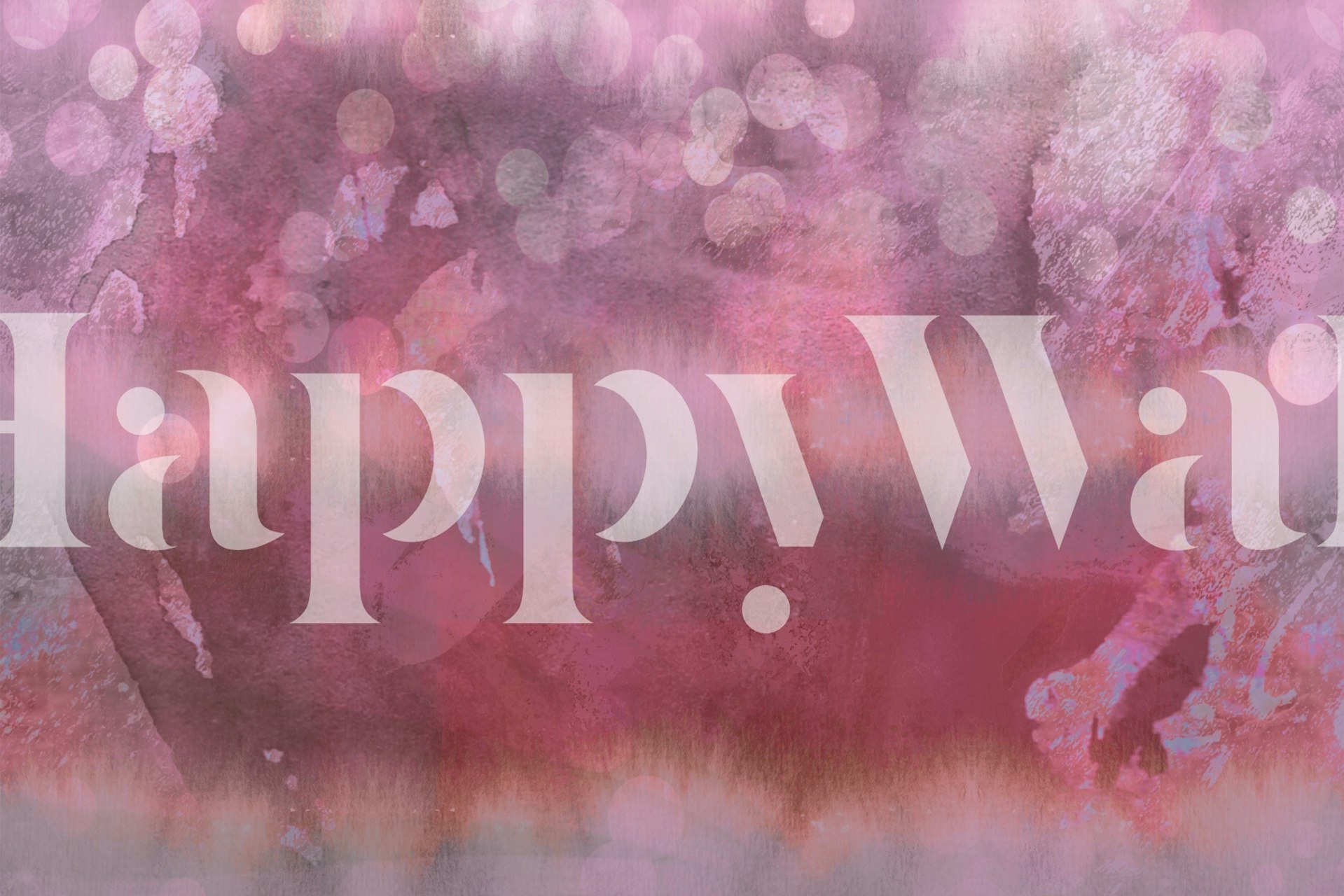 Ταπετσαρία Muted Abstract Art σε ένα δωμάτιο