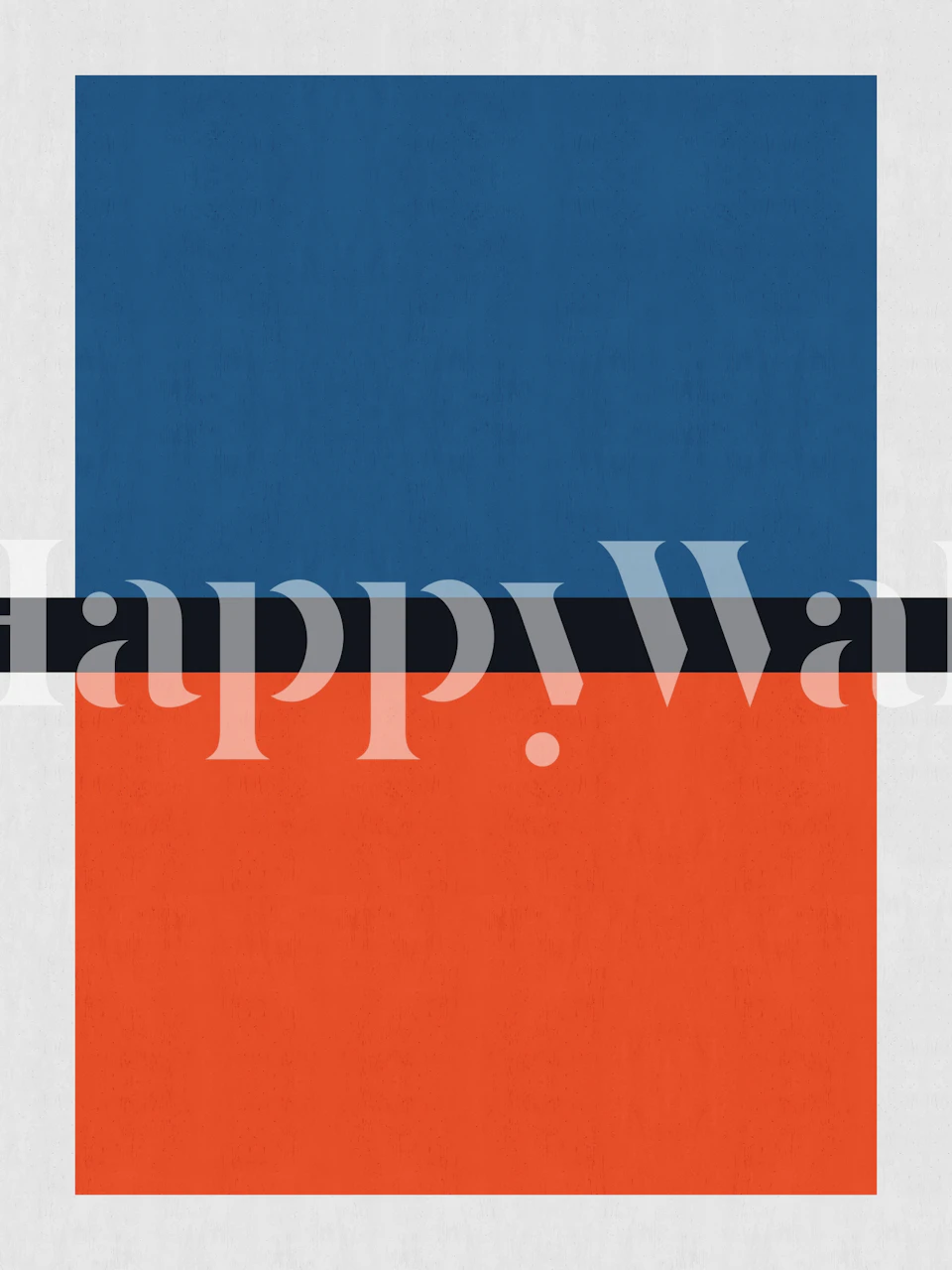 Blue and red art tapeta v místnosti