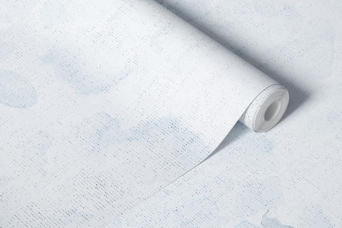 Delicate watercolor floral blue greywallpaper roll