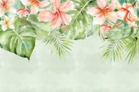 Summer Day In Exotic Paradise tapet