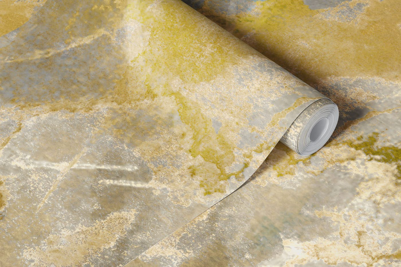 Elegant Grunge Dream in Neutral Creme Gold wallpaper roll