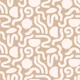 Painted Shapes Beige and Ivory Pattern