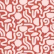 Painted Shapes Burnt Sienna and Pink Pattern