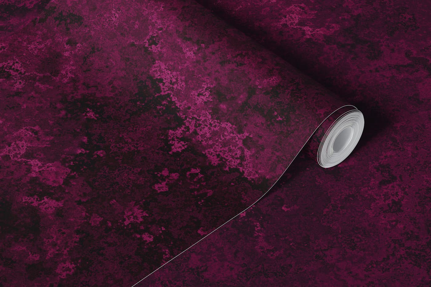 Subtle Moss Texture Deep Crimson Red wallpaper roll