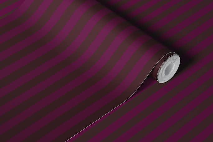 Simple Classic Vertical Stripes Magenta Brownwallpaper roll