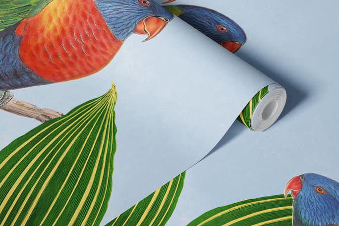 Exotic Summer Day Parrot Adventurewallpaper roll