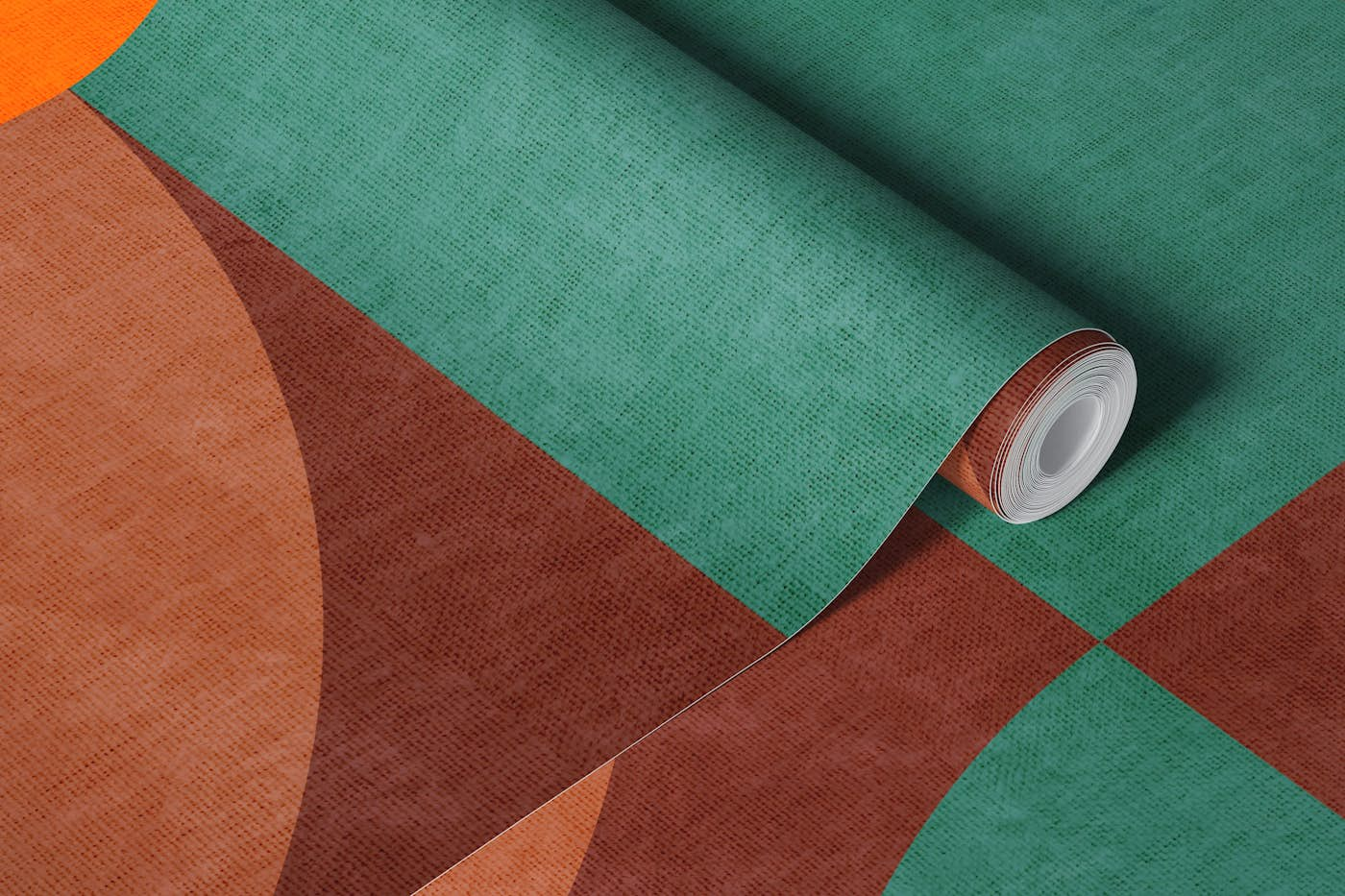 Mid Century Geometric Bauhaus Classic wallpaper roll