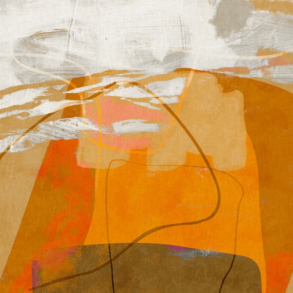 modern abstraction painted