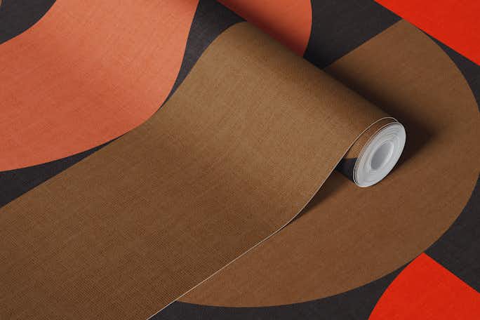 geometric mid centurywallpaper roll