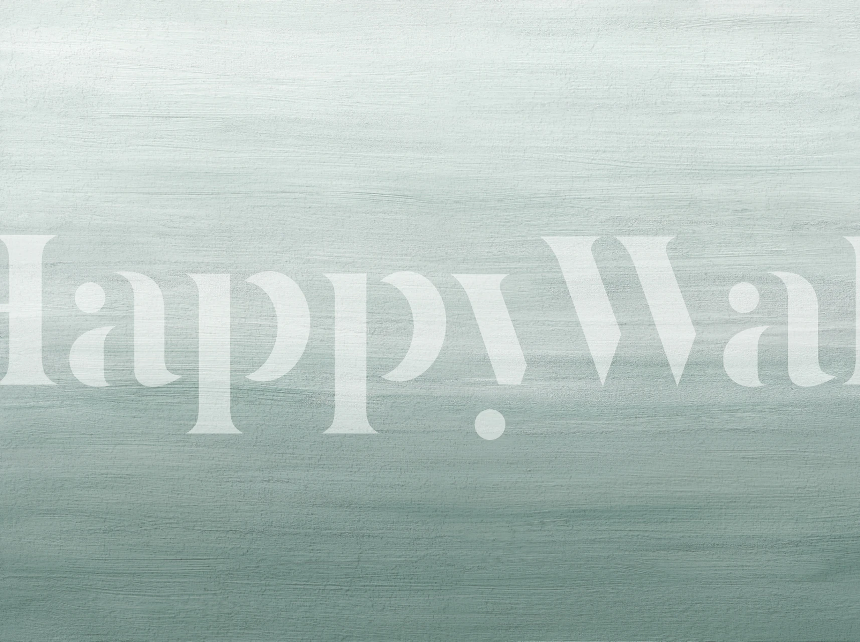 Sutil mural de pared degradado en verde salvia para una decoración interior contemporánea