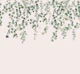 Eucalyptus Wall in Pink and Green