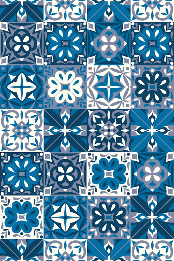 Portuguese Azulejo Tile Blue White