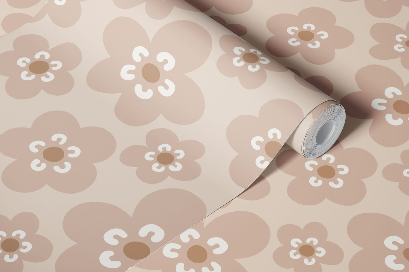 Mimi Scandi Flowers - Earthy 2 wallpaper roll