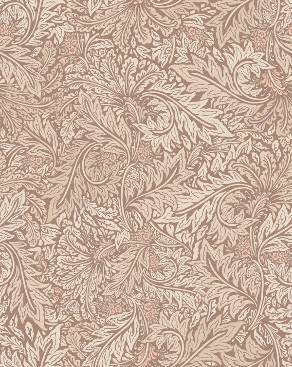 MORRIS FLORAL LARKSPUR FOLIAGE BEIGE