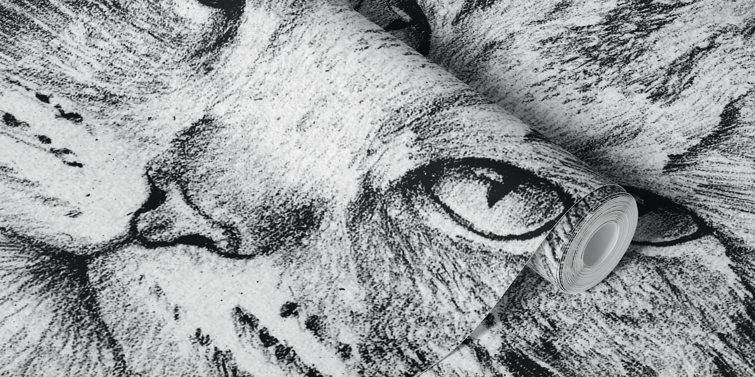 Fototapete „Maine Punisher“ mit Katzendetektiv und Fahndungsfoto