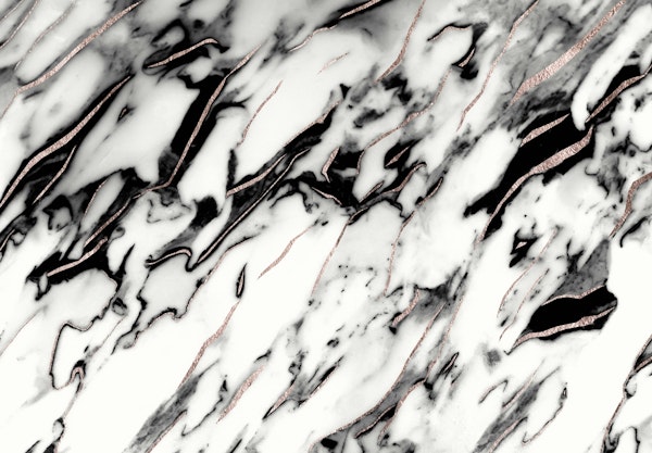 White Marble Rose Gold Foil 1