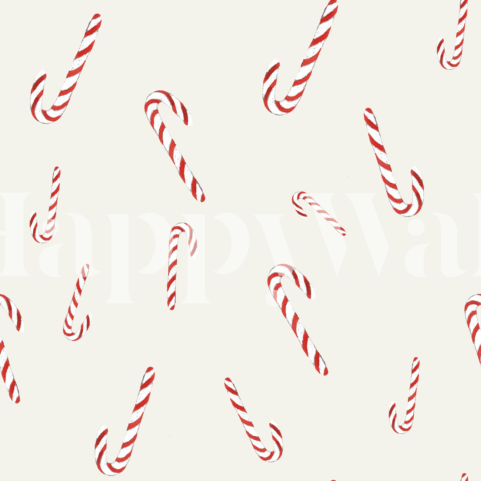 Buy Festive Christmas Candy Wallpaper Online | Happywall