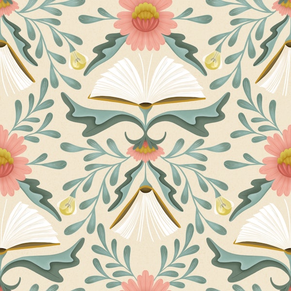 Books disguised as flowers