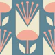 Scandi retro tulips pattern (2409)