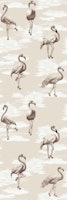 Flamingo Girls in beige sepia brown tapete