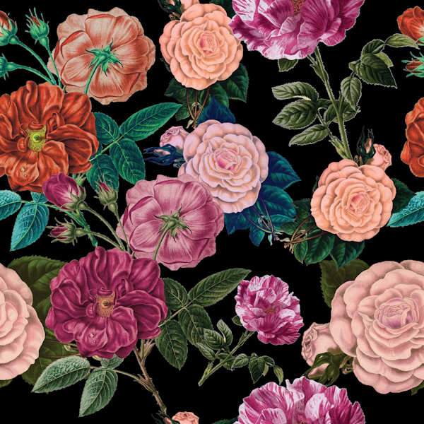 Moody Botanical Roses