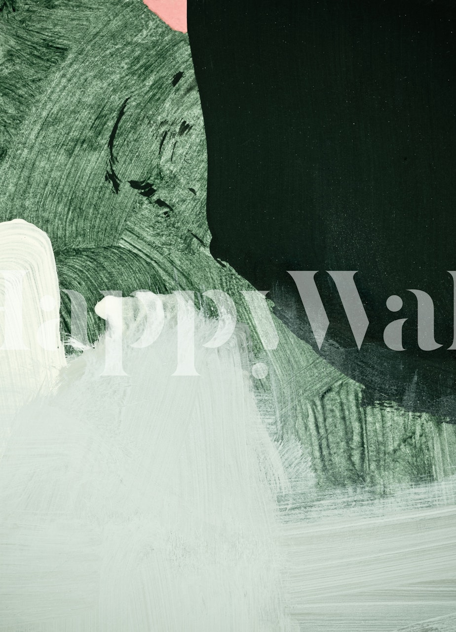 Ταπετσαρία Minimalist painting που παρουσιάζεται σε ένα δωμάτιο