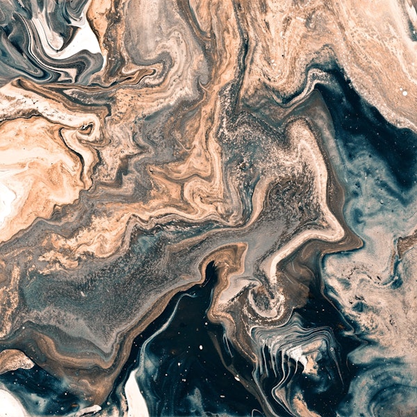 MARBLE - copper & blue