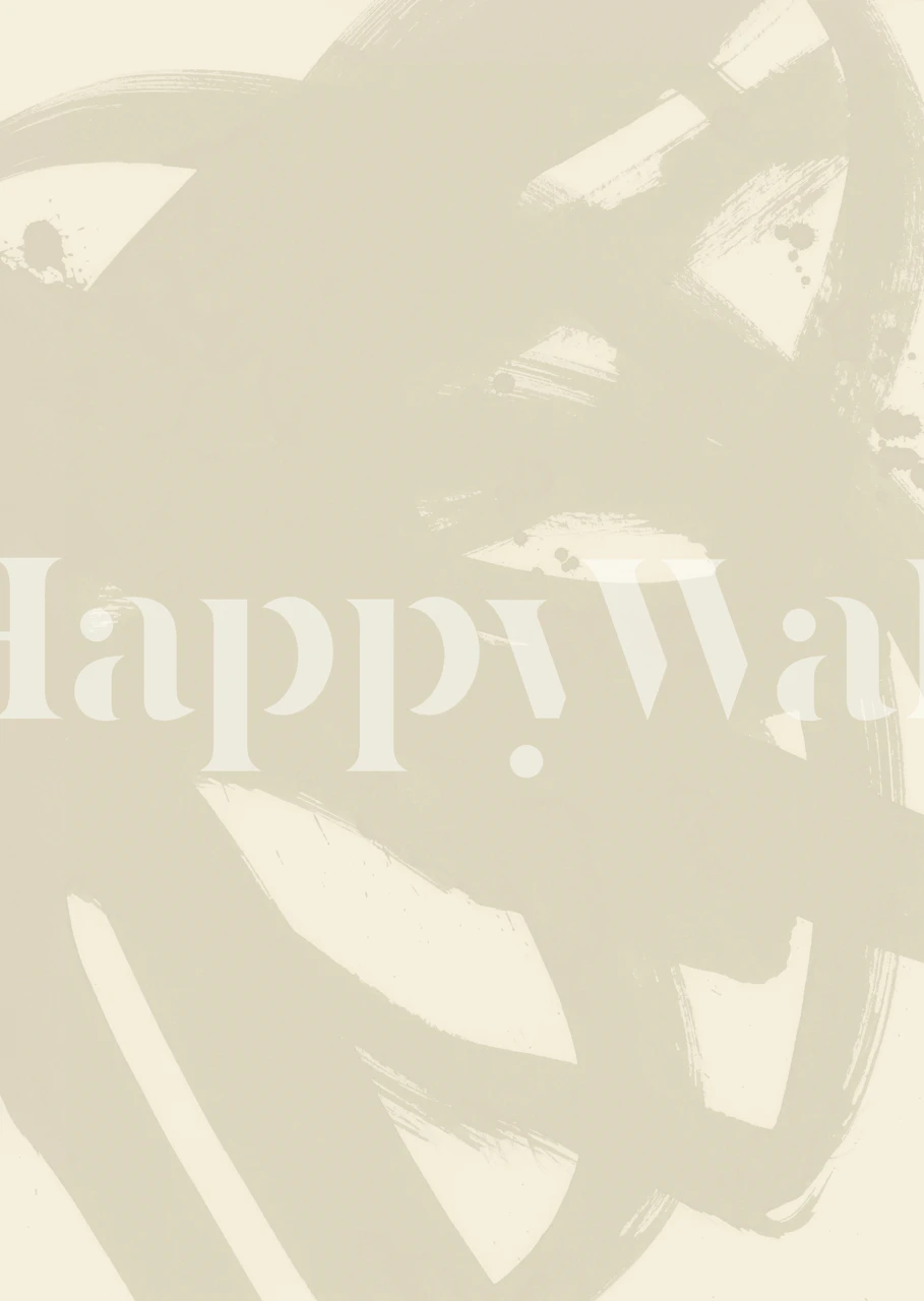 Khaki abstract brush strokes on a soft background wallpaper