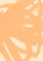 gestural 3 - orange yellow behang