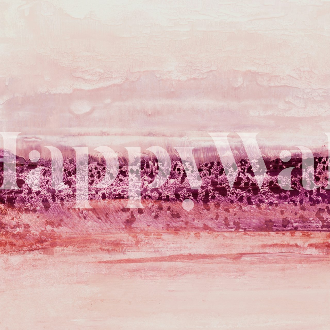 Magenta horizon wallpaper in a room