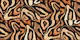 Hills from above abstract lines brown