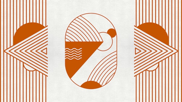 60s Cosmic Dream Explorer Orange Rust