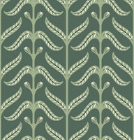 natural coordinate green Leaves tapete