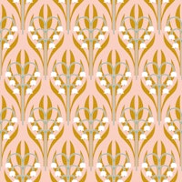 Lily of valley art deco ταπετσαρία