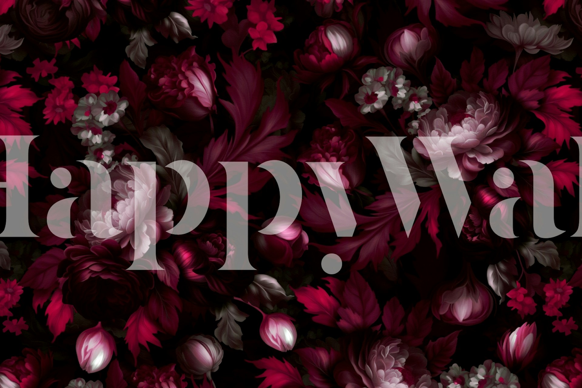 Burgundy roser hage design