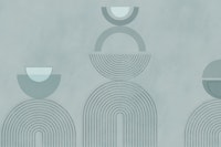 Bauhaus Mid Century Elegance Teal tapety