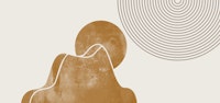 Mid Century Sunrise Circle wallpaper
