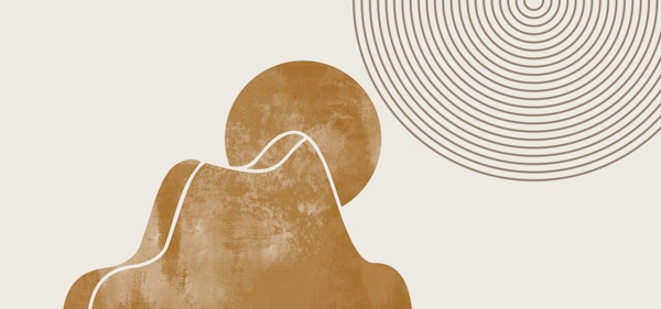 Mid Century Sunrise Circle