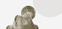Mid Century Sunrise Circle Minimalist wallpaper