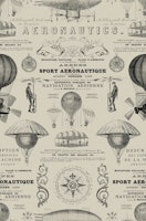 Aeronautique Vintage Travel Hot Air Balloons wallpaper