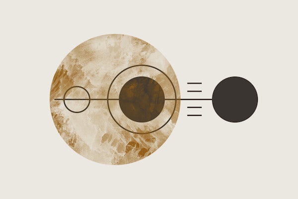 Mid Century Cosmos Circles