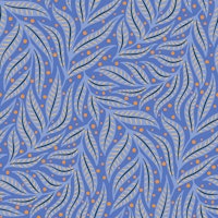 Dopamine leaves cobalt blue / orange wallpaper