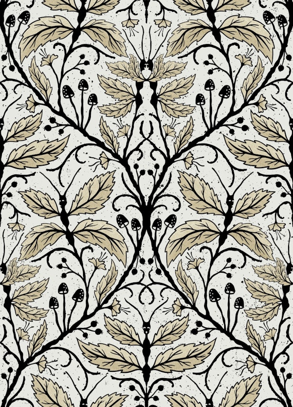 Hidden forest creatures black and white