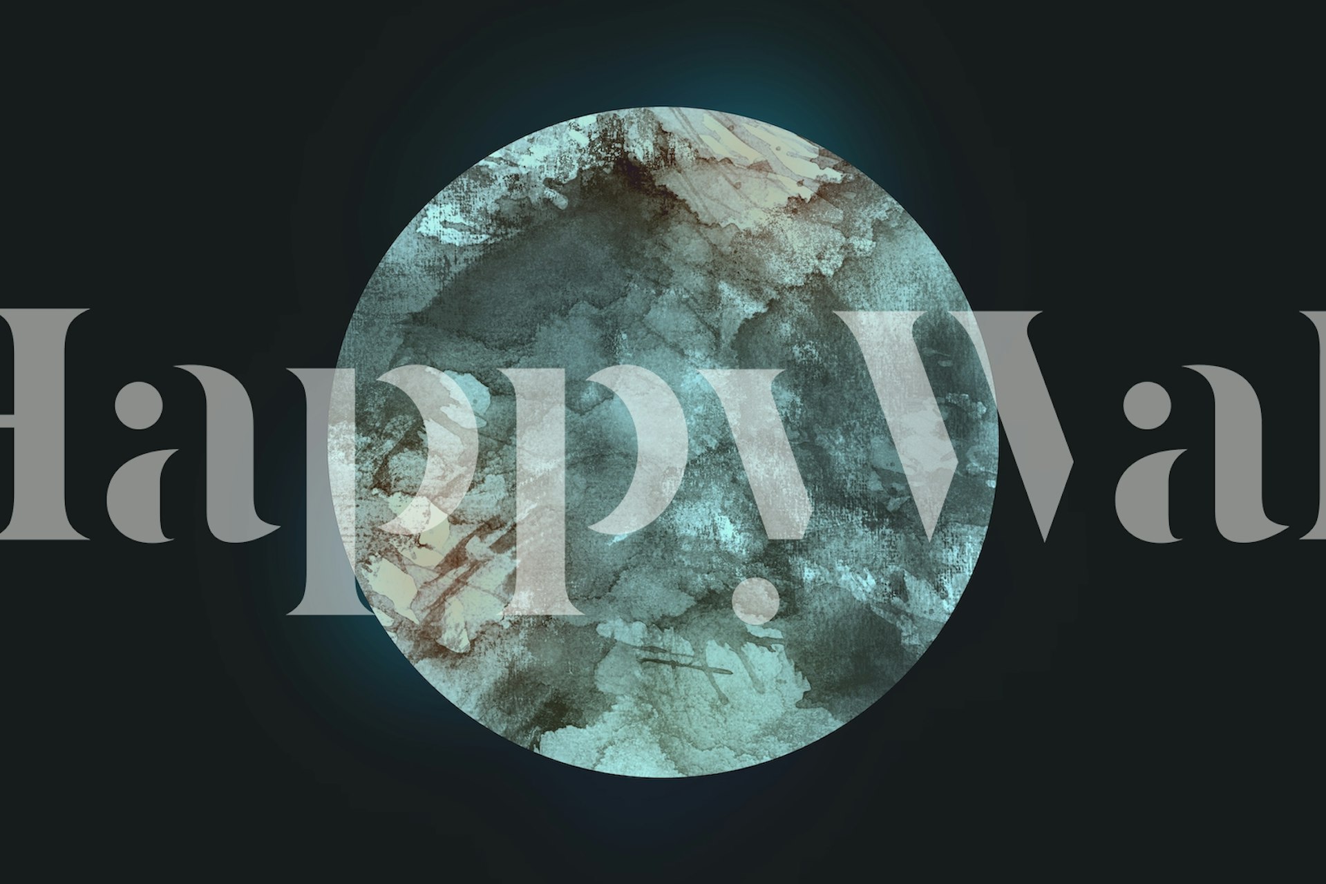 Tapeta Watercolor Space w stylowym pomieszczeniu