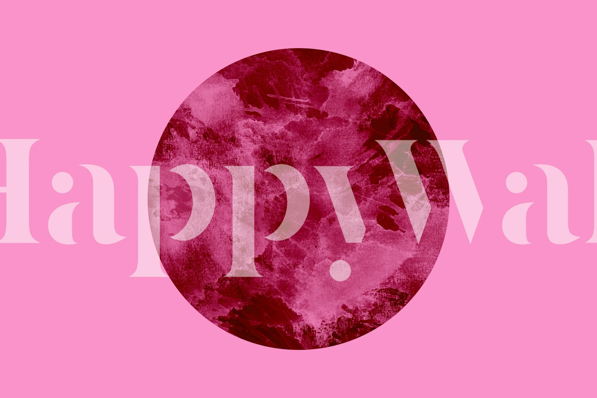 Abstract magenta circle on bright pink background wallpaper